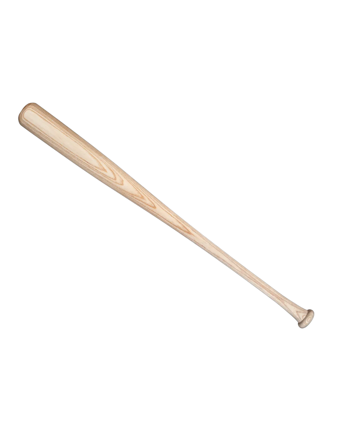 A wooden baseball bat